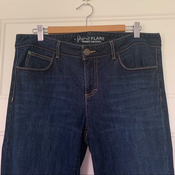 Tommy Hilfiger - Spirit Flare Dark Wash Jeans -Size 14R - Picture 3 of 14